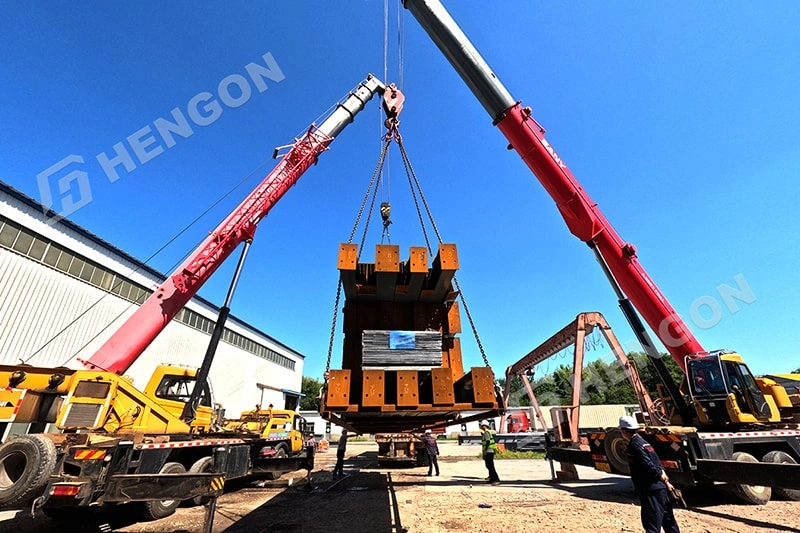 Hengon Ships Prefab Steel Structure for U.S. Cement Plant Project Hengon Ships Prefab Steel Structure for U.S. Cement Plant Project