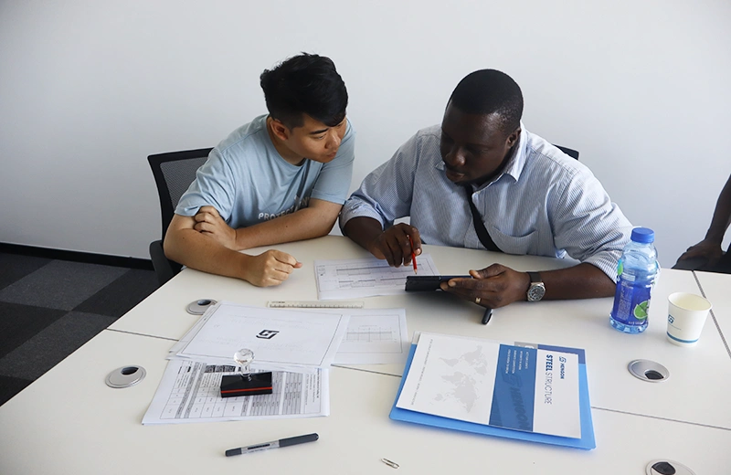 Welcome Tanzanian customers to visit our factory