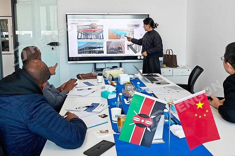 Kenya Client Visits for Bus Station Project Inspection