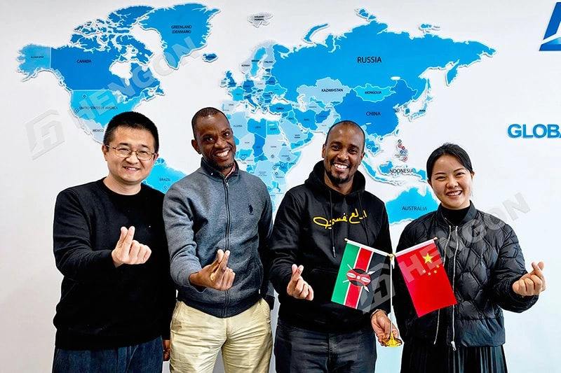 Kenya Client Visits for Bus Station Project Inspection